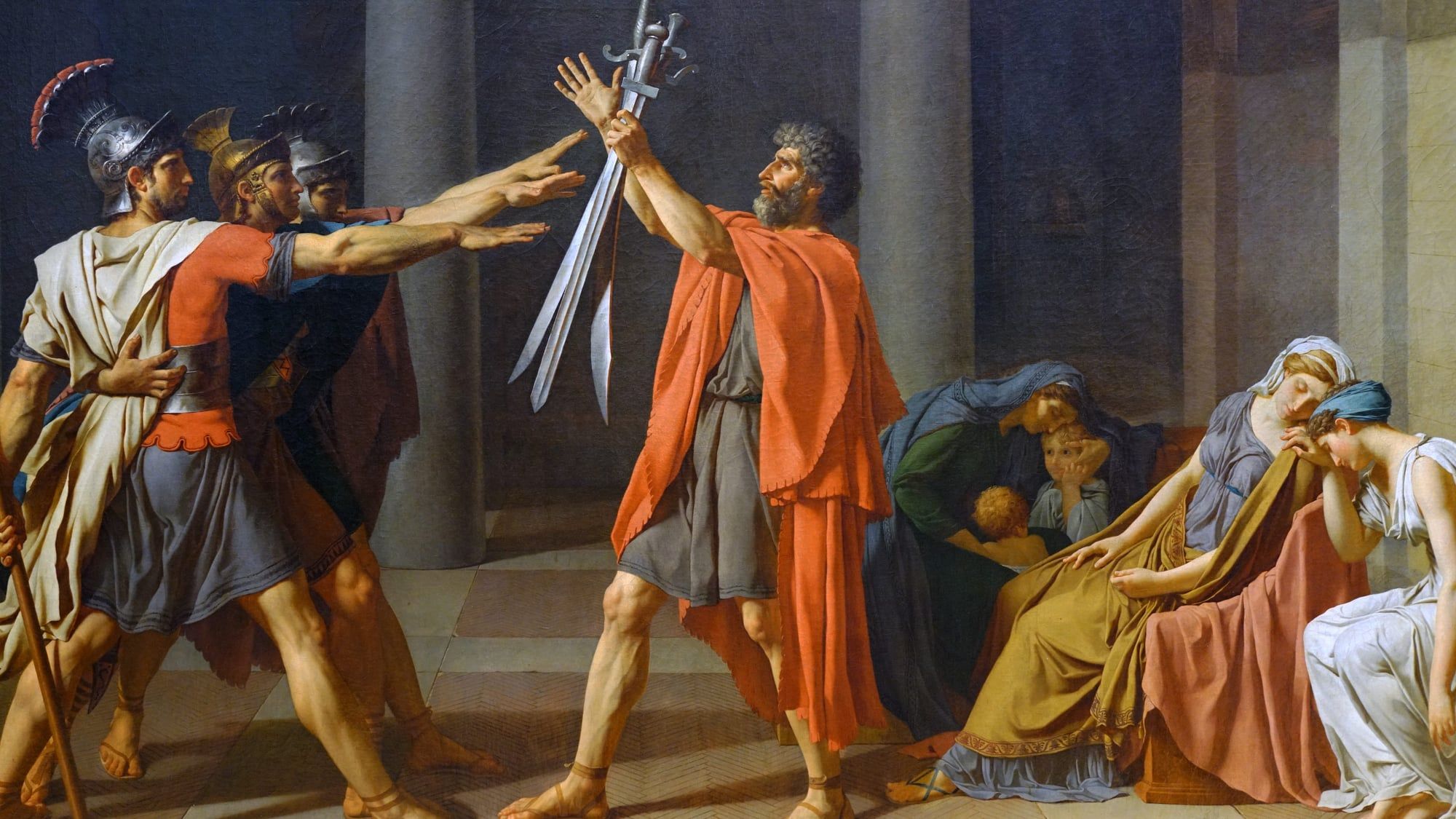 Oath of the Horatii by Jacques-Louis David
